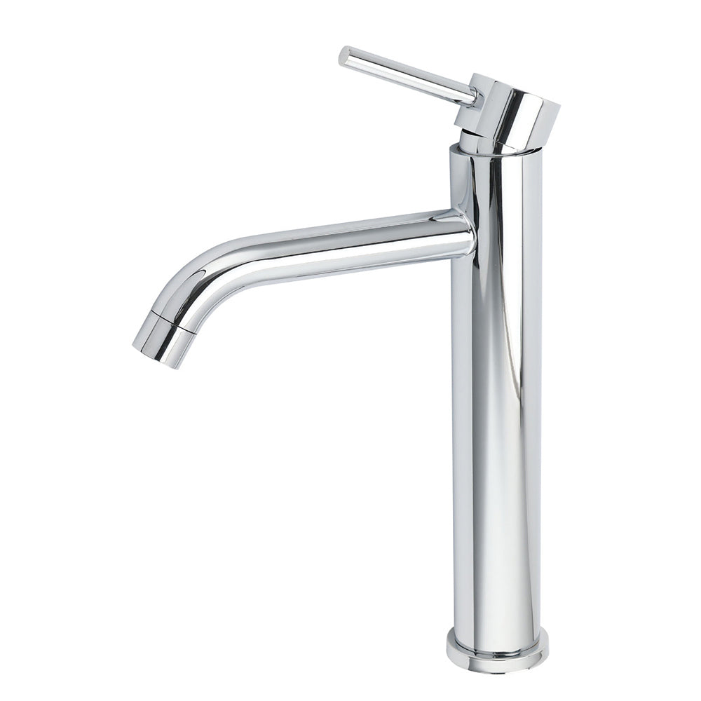 Shower Heads & Screens: WELS Chrome Tall Basin Kitchen Laundry Mixer Vanity Sink Faucet Tap Curve Outlet