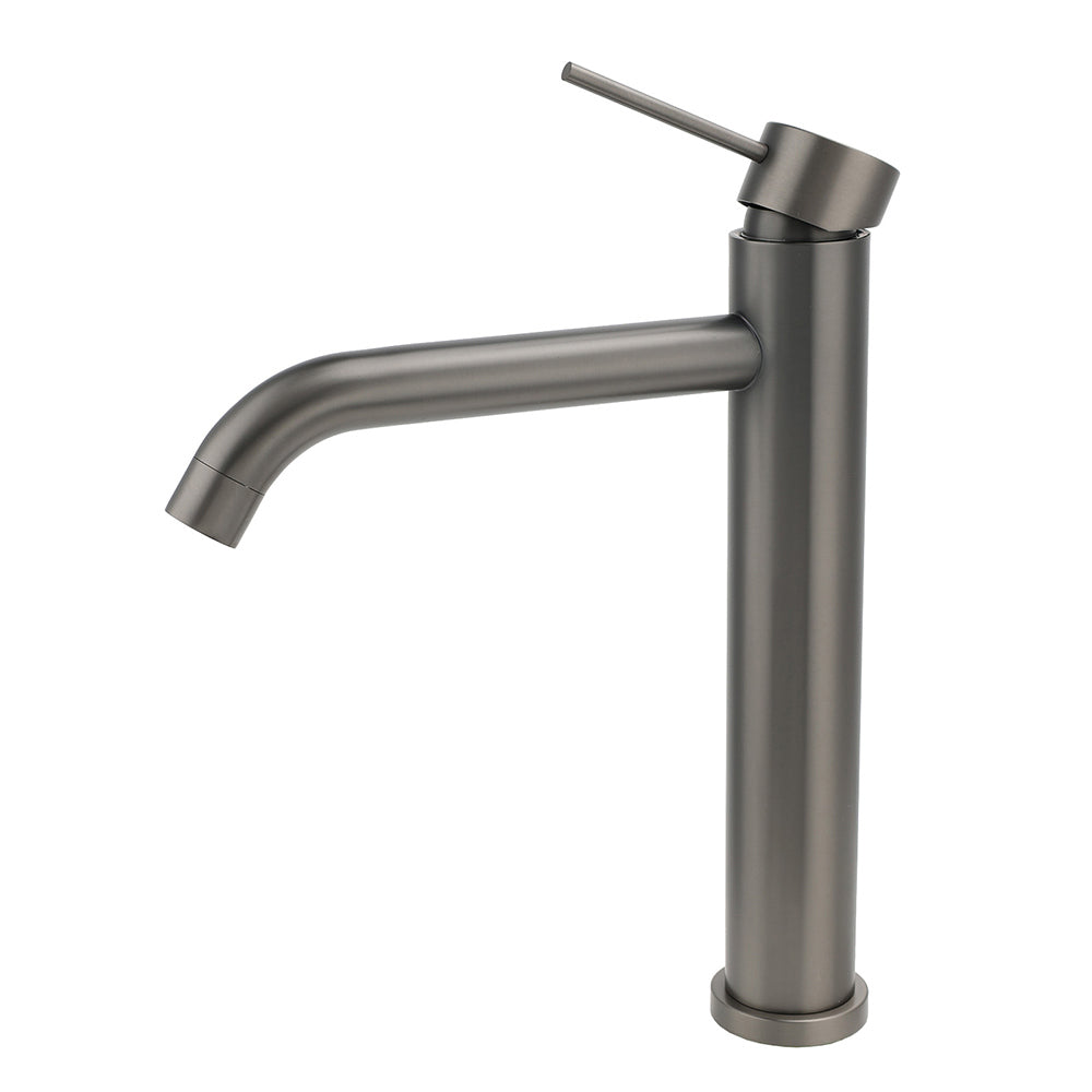 Shower Heads & Screens: WELS Gunmtal Grey Tall Kitchen Laundry Basin Mixer Vanity Sink Faucet Tap Valve