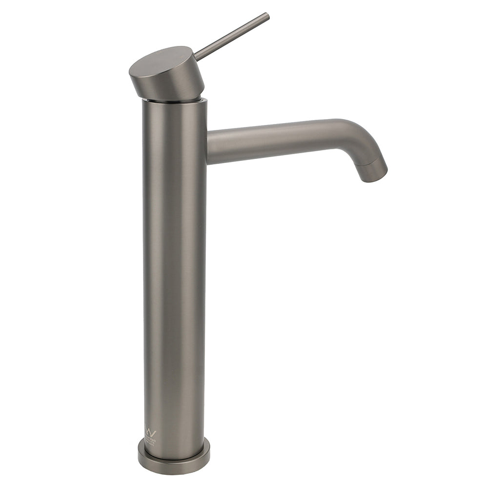Shower Heads & Screens: WELS Gunmtal Grey Tall Kitchen Laundry Basin Mixer Vanity Sink Faucet Tap Valve
