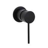 Shower Heads & Screens: Watermark Matt Black Round Bath Shower Mixer Valve Hot Cold Water Tap Small Face