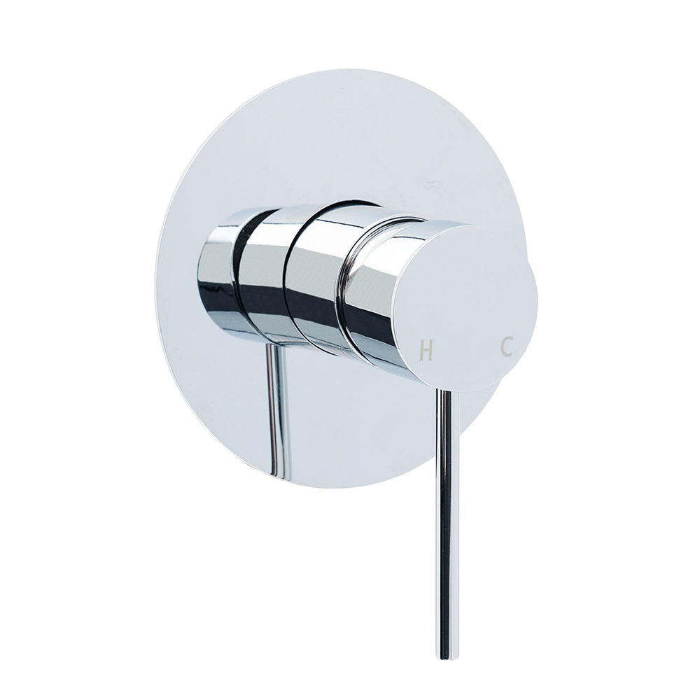 Shower Heads & Screens: Watermark Round Pin Lever Hot Cold Water Mixer Bathroom Shower Tap Valve Chrome