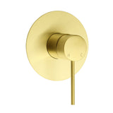 Shower Heads & Screens: Watermark Brushed Gold Round Bathroom Shower Hot Cold Mixer Ceramic Cartridge OZ