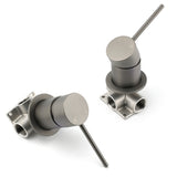Shower Heads & Screens: Gun Metal Round Small Face Wall Shower Mixer Hot Cold Bath Tap Valve Cartridge