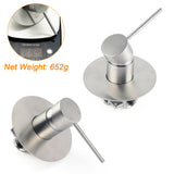 Shower Heads & Screens: Brushed Nickel Bath Shower Mixer Hot Cold Tap Ceramic Cartridge Spindle Round