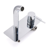 Shower Heads & Screens: WELS Chrome Round Wall Mounted Basin Vanity Mixer Bath Tub Bubble Faucet Spout