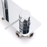 Shower Heads & Screens: WELS Chrome Round Wall Mounted Basin Vanity Mixer Bath Tub Bubble Faucet Spout