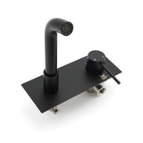 Shower Heads & Screens: Matt Black Round Basin Mixer Bathtub Wall Mounted Faucet Tap Laundry Spout Set
