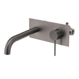 Shower Heads & Screens: WELS Gun Metal Round Wall Basin Mixer Vanity Sink Tap Hot Cold Faucet Spout