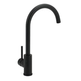 WELS Black Kitchen Sink Mixer Laundry Faucet Tapware 360° Swivel Gooseneck Spout