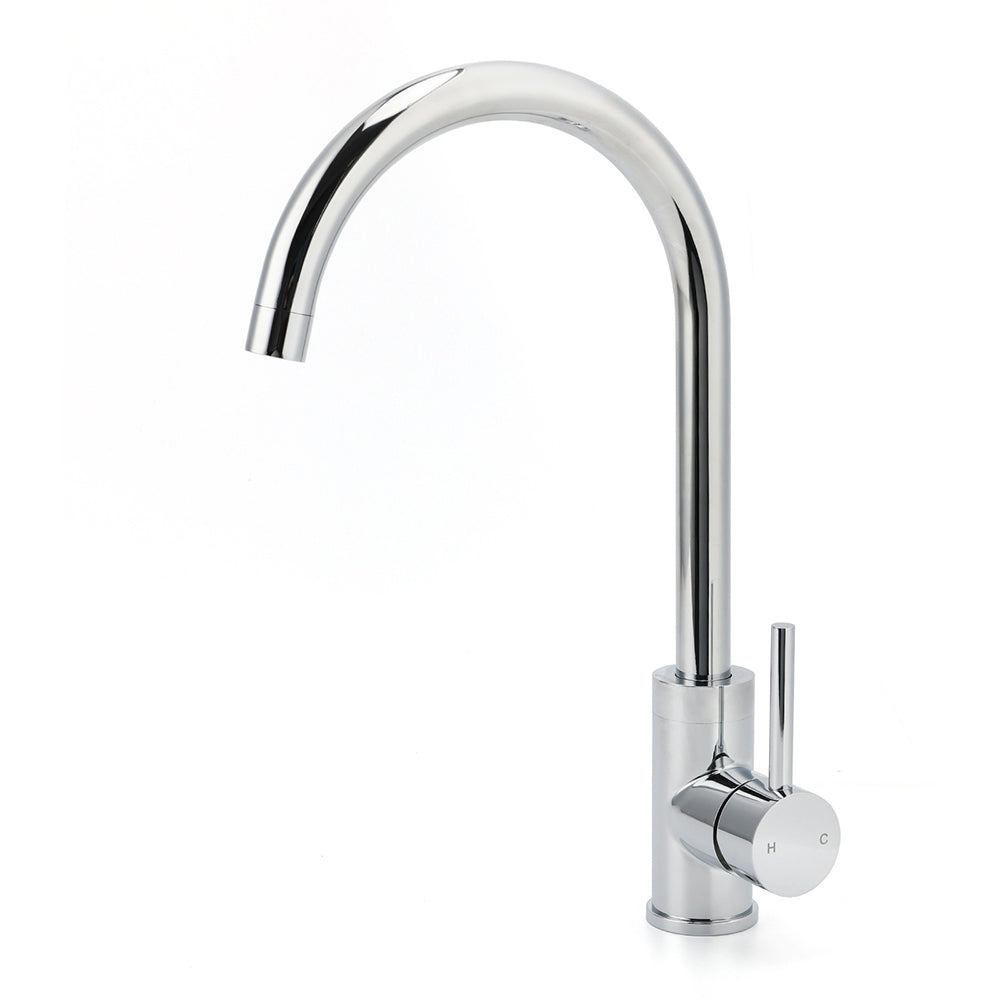 WELS Chrome Kitchen Laundry Swivel Sink Mixer Faucet Tap Spout Stainless Steel
