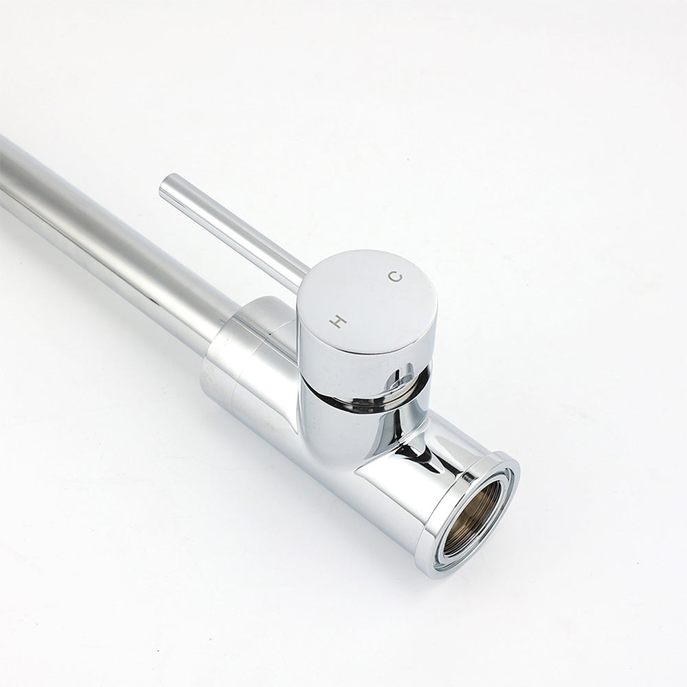 WELS Chrome Kitchen Laundry Swivel Sink Mixer Faucet Tap Spout Stainless Steel
