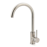 Shower Heads & Screens: WELS Kitchen Laundry Swivel Sink Mixer Faucet Tap Spout Stainless Steel Brushed