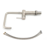 Shower Heads & Screens: WELS 6L/m Kitchen Laundry 360º Swivel Sink Mixer Faucet Tap Spout Brushed Silver