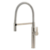 Shower Heads & Screens: Brushed Nickel Kitchen Sink Basin Mixer 360 Swivel Faucet Tap Pull Out Spout SUS