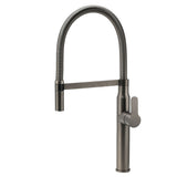 Shower Heads & Screens: WELS Gun Metal Stainless Steel Pull Out Swivel Kitchen Mixer Sink Tap Spout Faucet