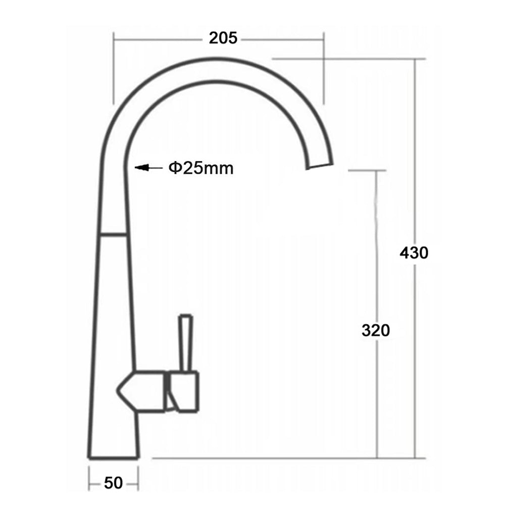 Shower Heads & Screens: Brushed Gold Round Kitchen Mixer Sink Tap 360 Swivel Basin Laundry Faucet Spout