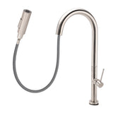 Shower Heads & Screens: WELS Brushed Nickel Round Pull Out 2 Modes Spout Kitchen Sink Tap Laundry Mixer