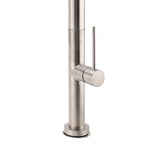 Shower Heads & Screens: WELS Brushed Nickel Round Pull Out 2 Modes Spout Kitchen Sink Tap Laundry Mixer