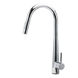 WELS Chrome 360 Swivel Pull Out Kitchen Tap Sink Mixer Faucet Spout 2 Way Outlet