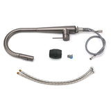WELS Gun Metal Pull Out 2 Modes Spray Spout Kitchen Sink Tap Basin Faucet Mixer