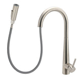 Shower Heads & Screens: Brushed Nickel Pull Out Kitchen Tap Sink Mixer Faucet Spout 2 Modes Spray Outlet