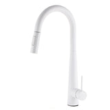 Shower Heads & Screens: Matte White 2 Modes Spray Kitchen Mixer Pull Out Sink Tap Laundry Swivel Faucet