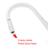 Shower Heads & Screens: Matte White 2 Modes Spray Kitchen Mixer Pull Out Sink Tap Laundry Swivel Faucet