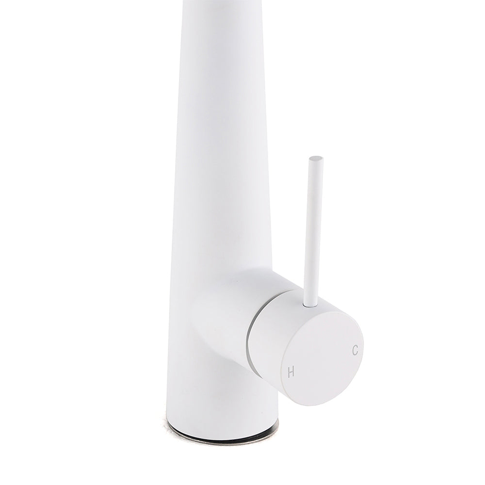 Shower Heads & Screens: Matte White 2 Modes Spray Kitchen Mixer Pull Out Sink Tap Laundry Swivel Faucet