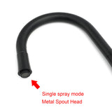 Shower Heads & Screens: Matt Black Pull Out Long Hose Kitchen Sink Tap Round Basin Mixer Faucet Spout