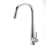 Shower Heads & Screens: WELS Chrome Pull Out Kitchen Sink Tap Round Basin Mixer Faucet Flexible Spout