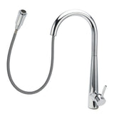 Shower Heads & Screens: WELS Chrome Pull Out Kitchen Sink Tap Round Basin Mixer Faucet Flexible Spout