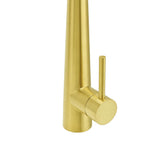 Shower Heads & Screens: Round Brushed Gold Pull Out Kitchen Sink Tap Basin Mixer Faucet Flexible Spout