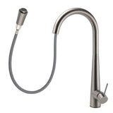 Shower Heads & Screens: WELS Gun Metal Grey Pull Out Kitchen Sink Tap Basin Mixer Faucet Flexible Spout