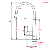 Shower Heads & Screens: WELS Gun Metal Grey Pull Out Kitchen Sink Tap Basin Mixer Faucet Flexible Spout