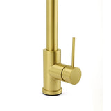 WELS Brushed Gold Pull Out Kitchen Sink Tap Basin Mixer Faucet 2 Modes Spout Set