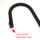 Shower Heads & Screens: Matt Black Round Pull Out Down Kitchen Sink Tap Laundry Basin Mixer 2 Way Spout