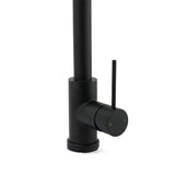 Shower Heads & Screens: Matt Black Round Pull Out Down Kitchen Sink Tap Laundry Basin Mixer 2 Way Spout