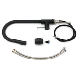 Shower Heads & Screens: Matt Black Round Pull Out Down Kitchen Sink Tap Laundry Basin Mixer 2 Way Spout