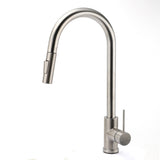 Shower Heads & Screens: Brushed Nickel 2 Way Spray Kitchen Mixer Tap Pull Out Sink Laundry Swivel Faucet