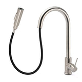 Shower Heads & Screens: Brushed Nickel 2 Way Spray Kitchen Mixer Tap Pull Out Sink Laundry Swivel Faucet