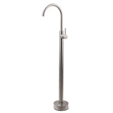 Shower Heads & Screens: Brushed Nickel Stainless Steel Bathtub Tap Free Standing Faucet Filler Spout Set