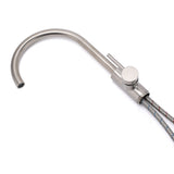 Shower Heads & Screens: Brushed Nickel Stainless Steel Bathtub Tap Free Standing Faucet Filler Spout Set