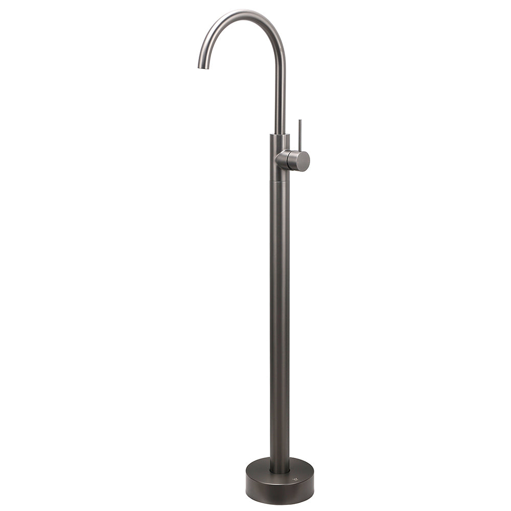 Shower Heads & Screens: Gun Metal Bathroom Free Standing Hot Cold Water Mixer Tap Bath Tub Filler Spout