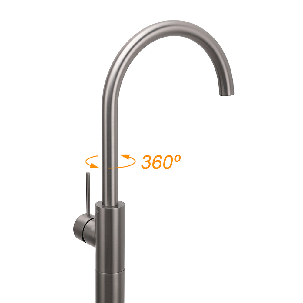 Shower Heads & Screens: Gun Metal Bathroom Free Standing Hot Cold Water Mixer Tap Bath Tub Filler Spout