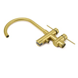 Shower Heads & Screens: WELS Brushed Gold Bath Tub Mixer Tap Free Standing Faucet Spout Handheld Shower