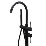 Shower Heads & Screens: WELS Matt Black Bathtub Filler Free Standing Mixer Faucet Tap Spout HandHeld Set