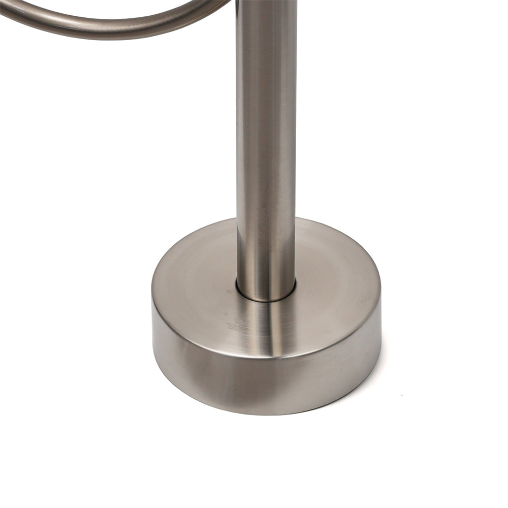 Shower Heads & Screens: WELS Brushed Nickel Stainless Steel Free Standing Mixer Faucet Tap Spout Handset