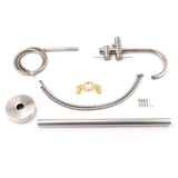 Shower Heads & Screens: WELS Brushed Nickel Stainless Steel Free Standing Mixer Faucet Tap Spout Handset