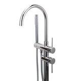 Shower Heads & Screens: Polished Chrome Bathtub Filler Free Standing Mixer Faucet Tap Spout Handset WELS