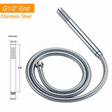 Shower Heads & Screens: Polished Chrome Bathtub Filler Free Standing Mixer Faucet Tap Spout Handset WELS